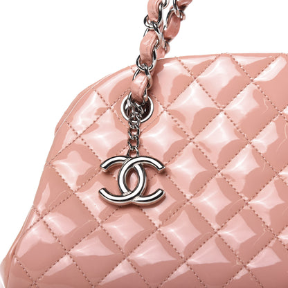Chanel Patent Quilted Medium Just Mademoiselle Pink 12 of 14