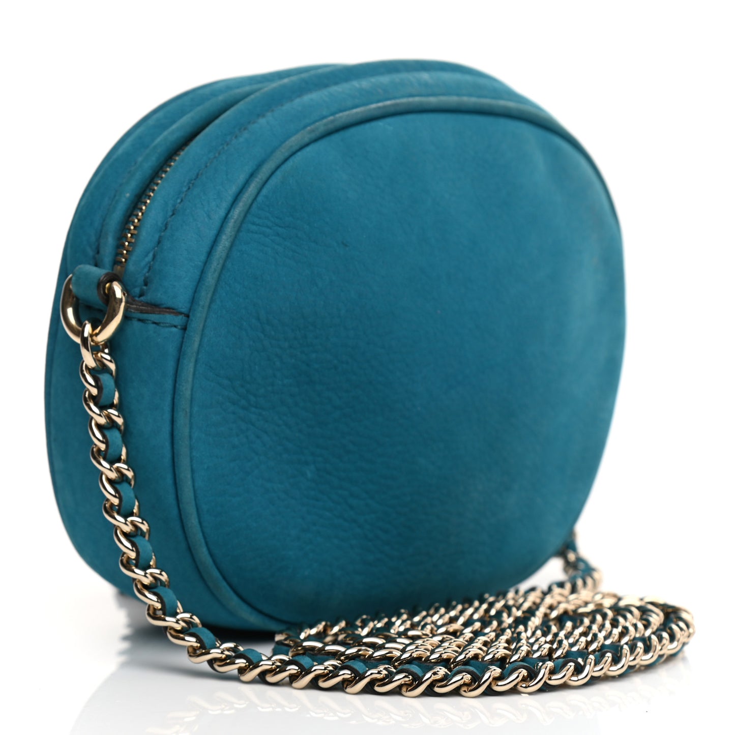 Vitello Range Mini Soho Chain Bag Deep Cobalt