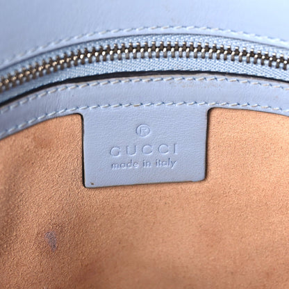 Gucci Calfskin Matelasse Small GG Marmont Shoulder Bag Porcelain Light Blue 5 of 11