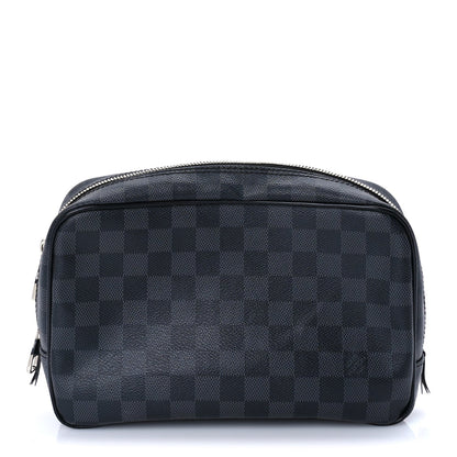 Louis Vuitton Damier Cobalt Toilet Pouch GM Black 1 of 7