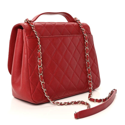 Chanel Caviar Quilted Large Business Affinity Flap  Red 2 of 9