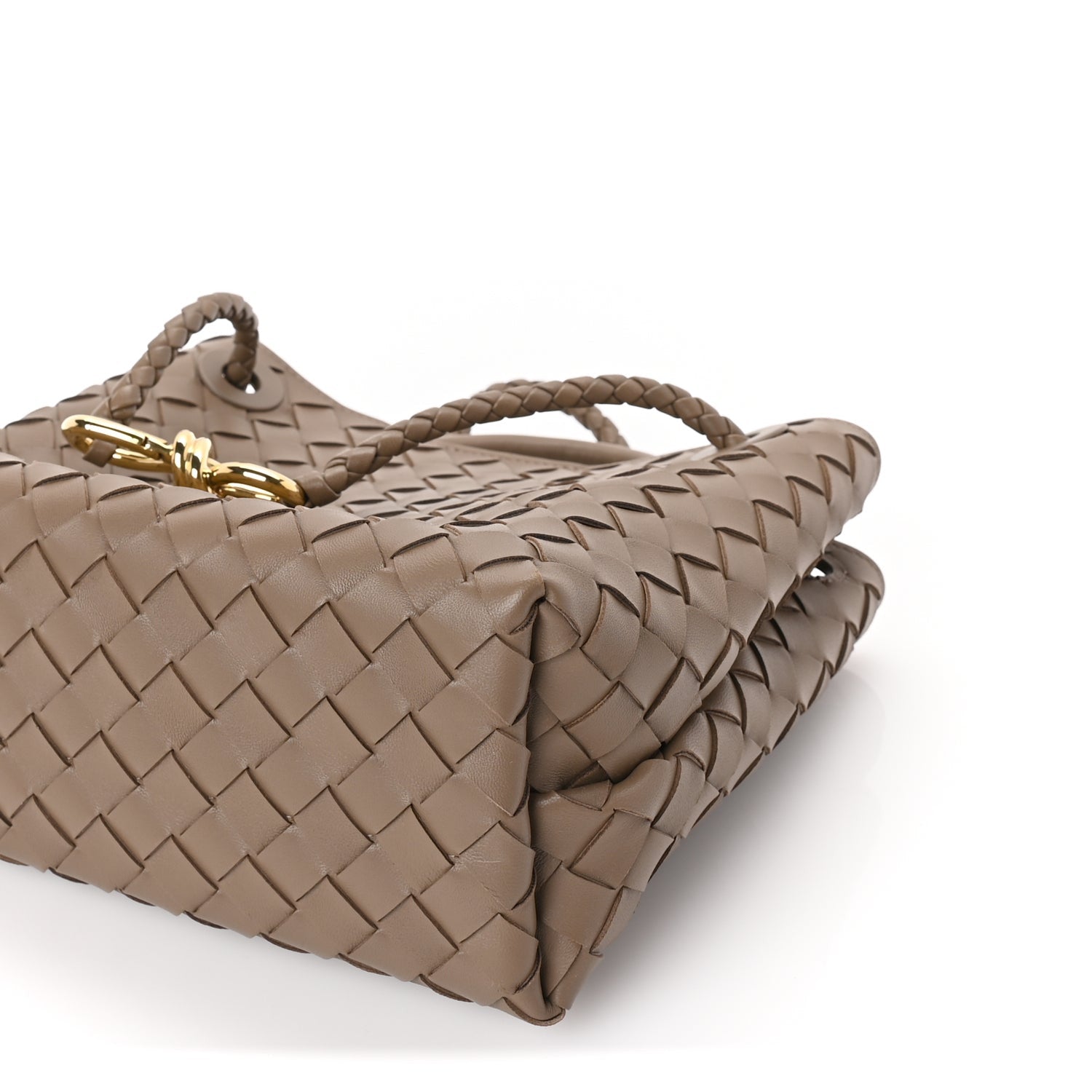 Bottega Veneta Nappa Intrecciato Small Andiamo Shoulder Bag Pinecone 8 of 8