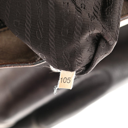 Prada Glace Calf Shoulder Bag Ardesia Fumo 7 of 12