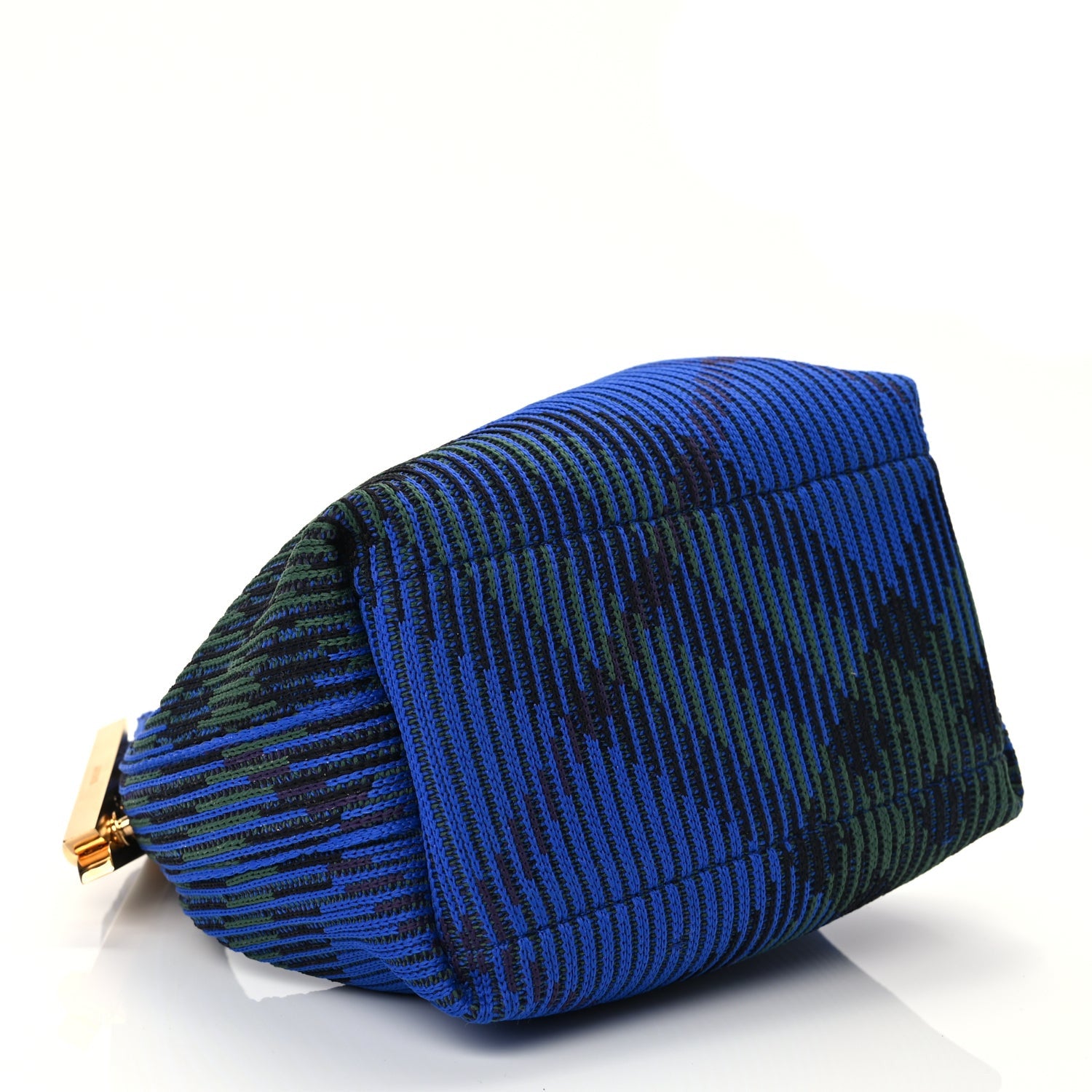 Burberry Canvas Knitted Check Mini Peg Duffle Bag Knight 3 of 7