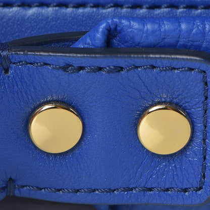 MCM Visetos Studded Medium Stark Backpack White Blue 13 of 20