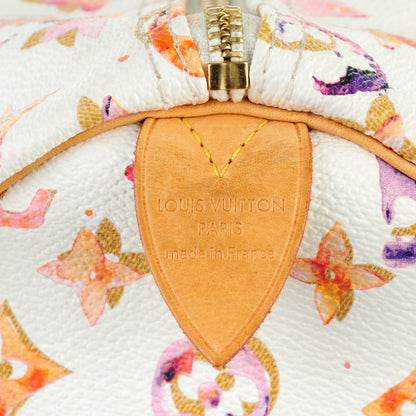 Louis Vuitton Watercolor Aquarelle Speedy 35 White 5 of 11