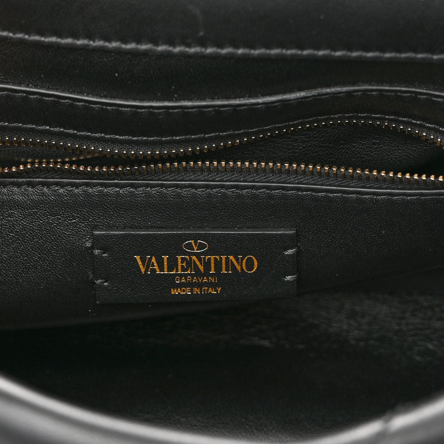 Nappa Large Roman Stud Shoulder Bag Black