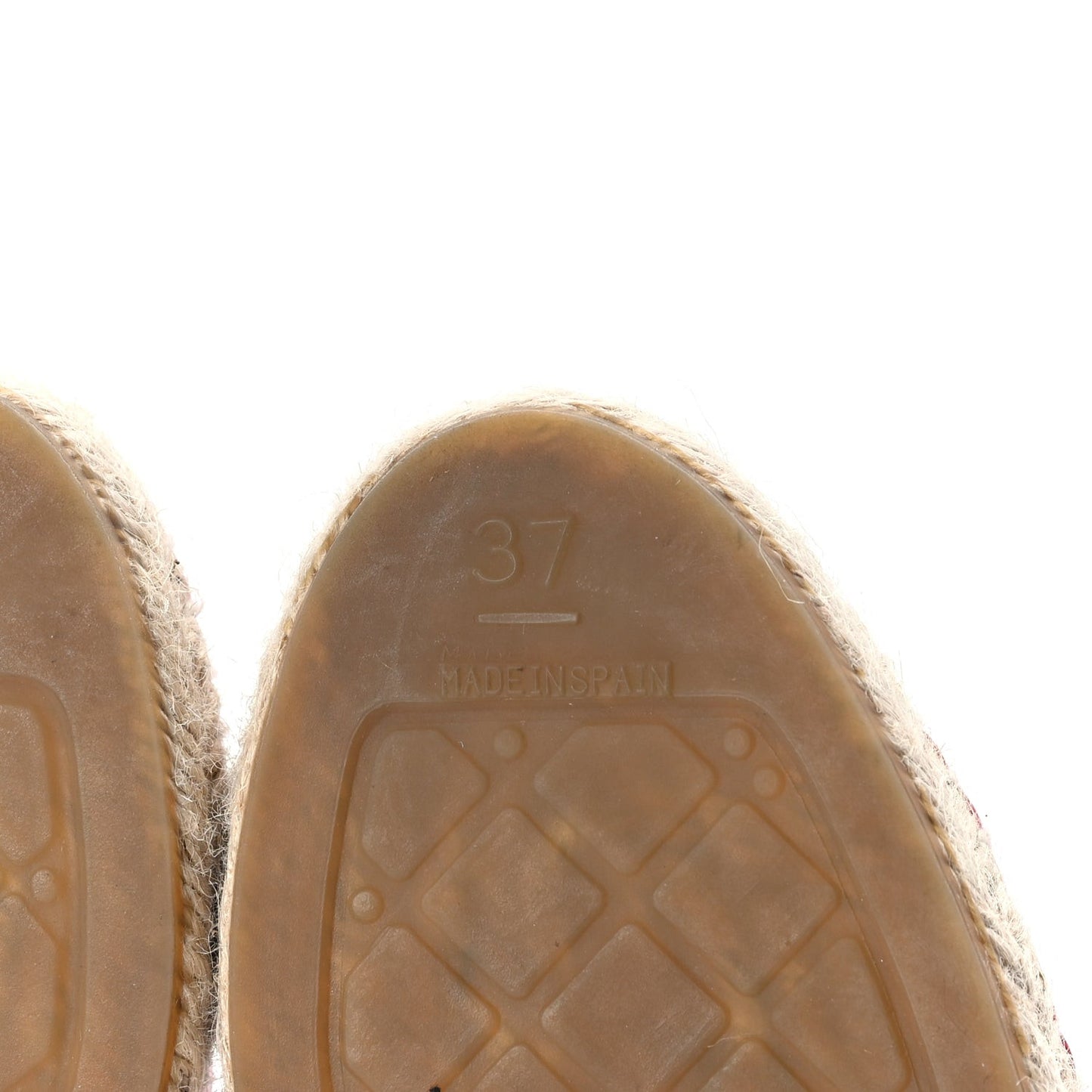 Lambskin CC Espadrilles 37  Red