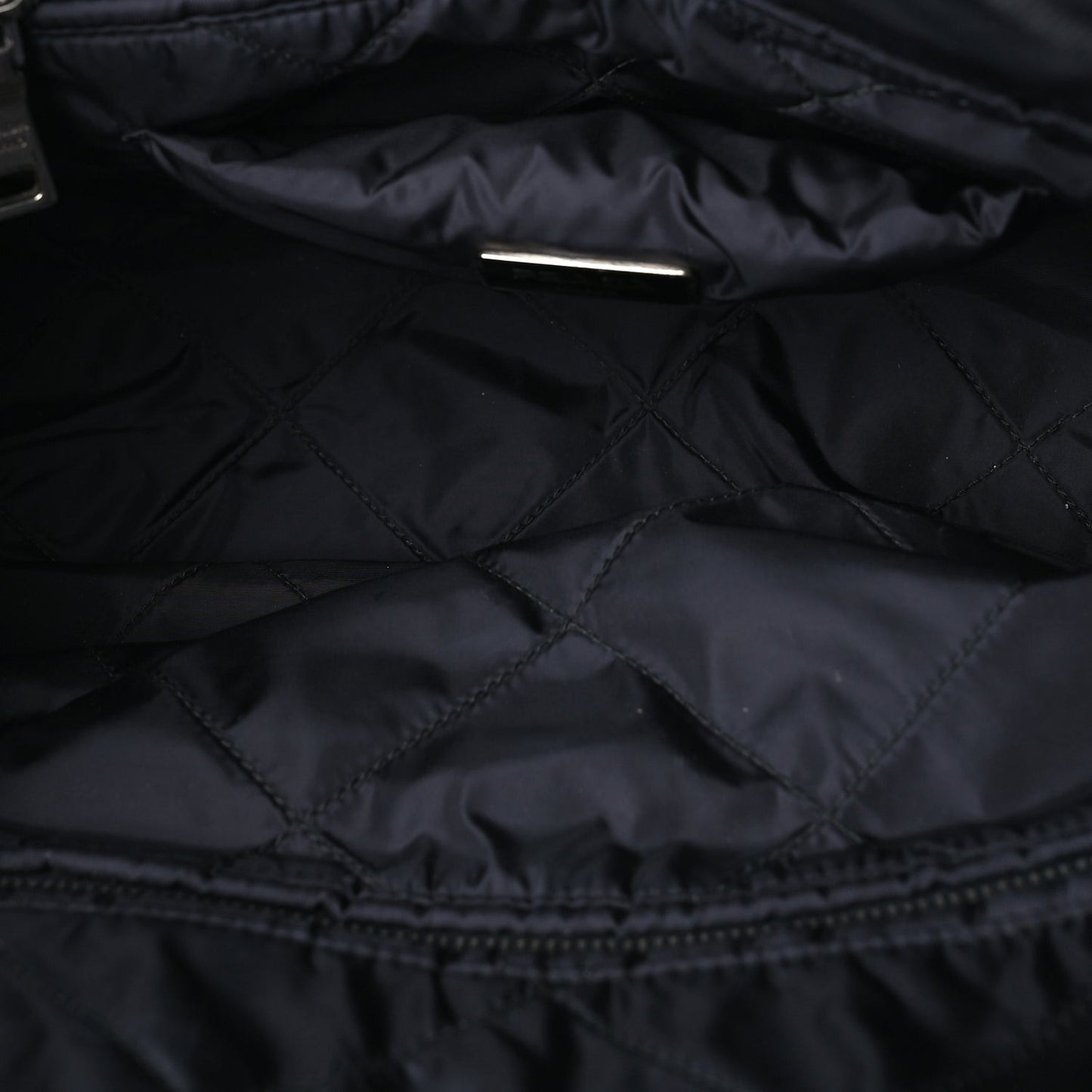 Tessuto Nylon Bomber Dome Satchel  Black