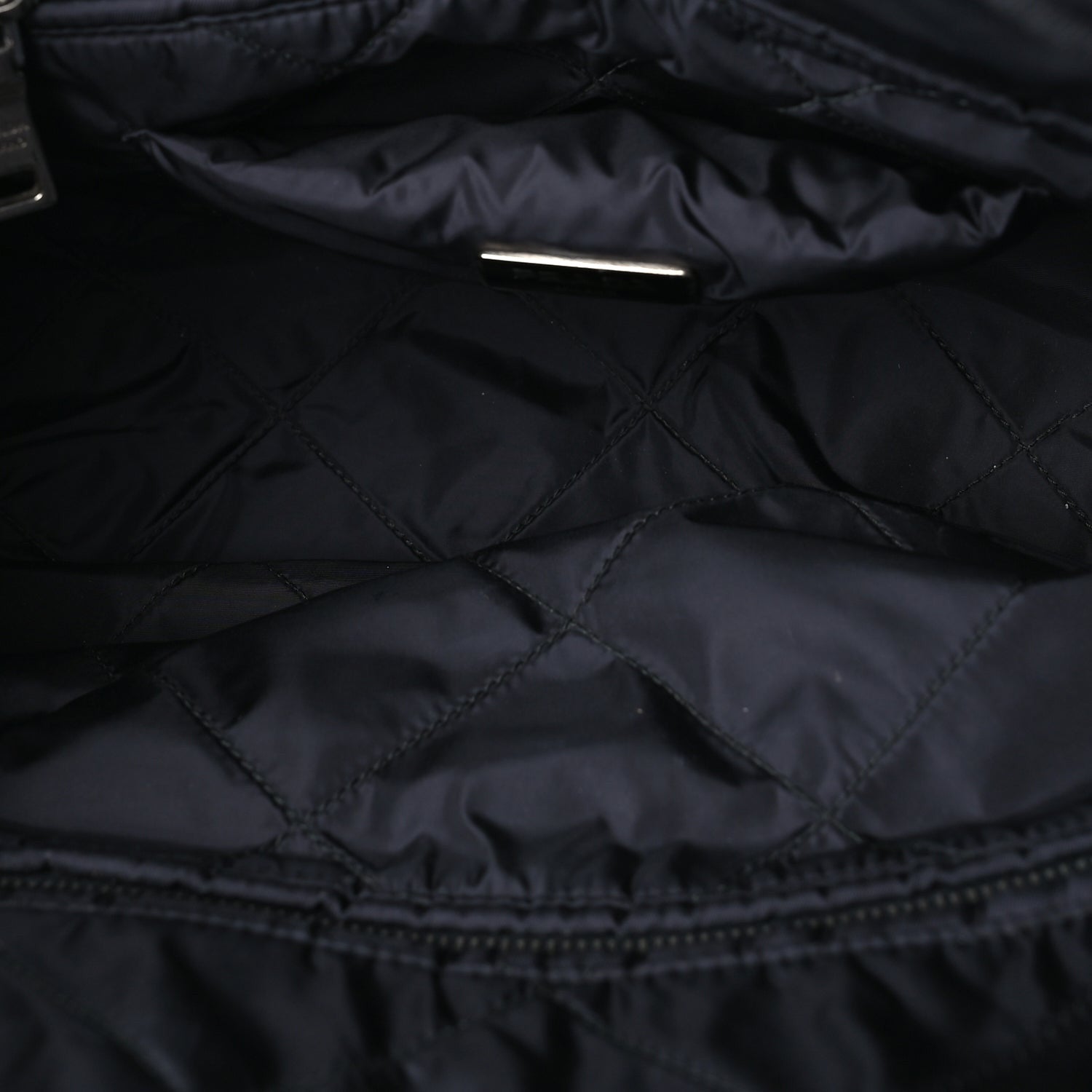 Prada Tessuto Nylon Bomber Dome Satchel  Black 4 of 7