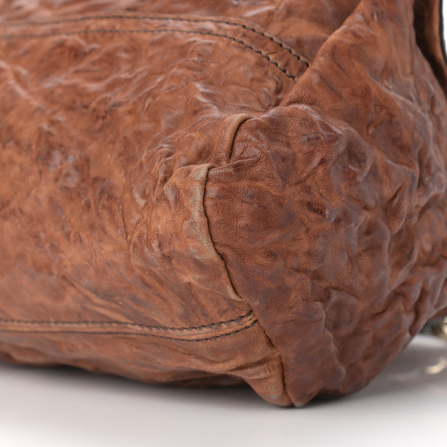 Tumbled Sheepskin Small Pandora Brown