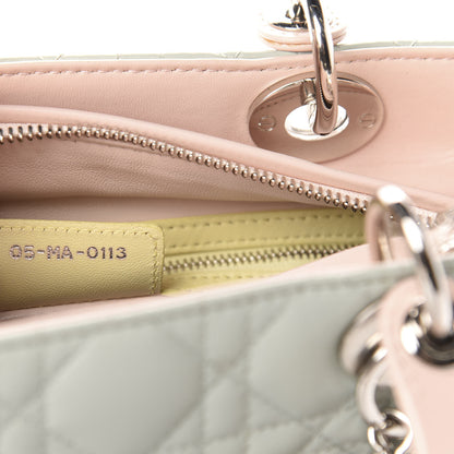 Christian Dior Lambskin Cannage Medium Tri-Color Lady Dior Multicolor 8 of 9