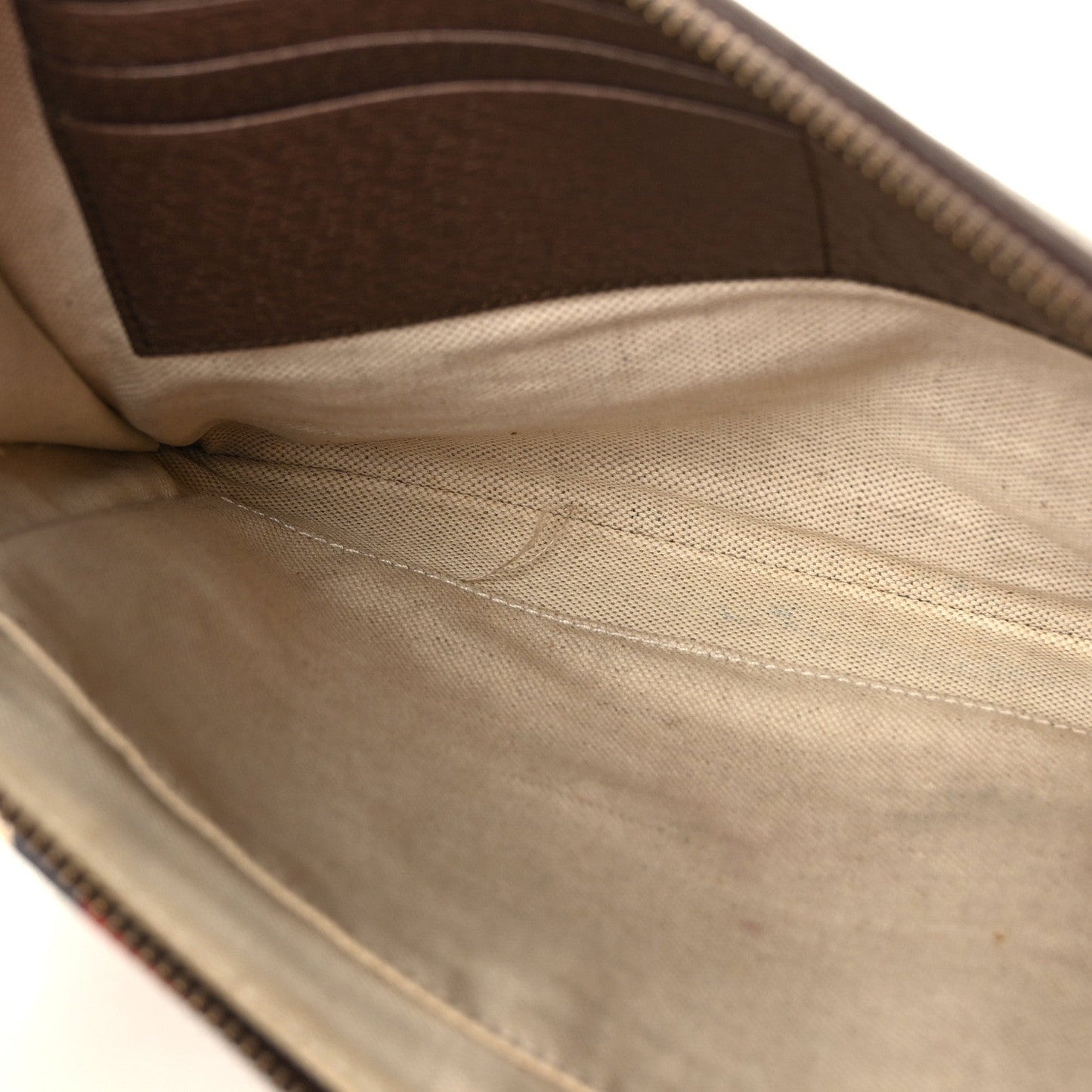 GG Supreme Monogram Courrier Documents Holder Beige New Acero