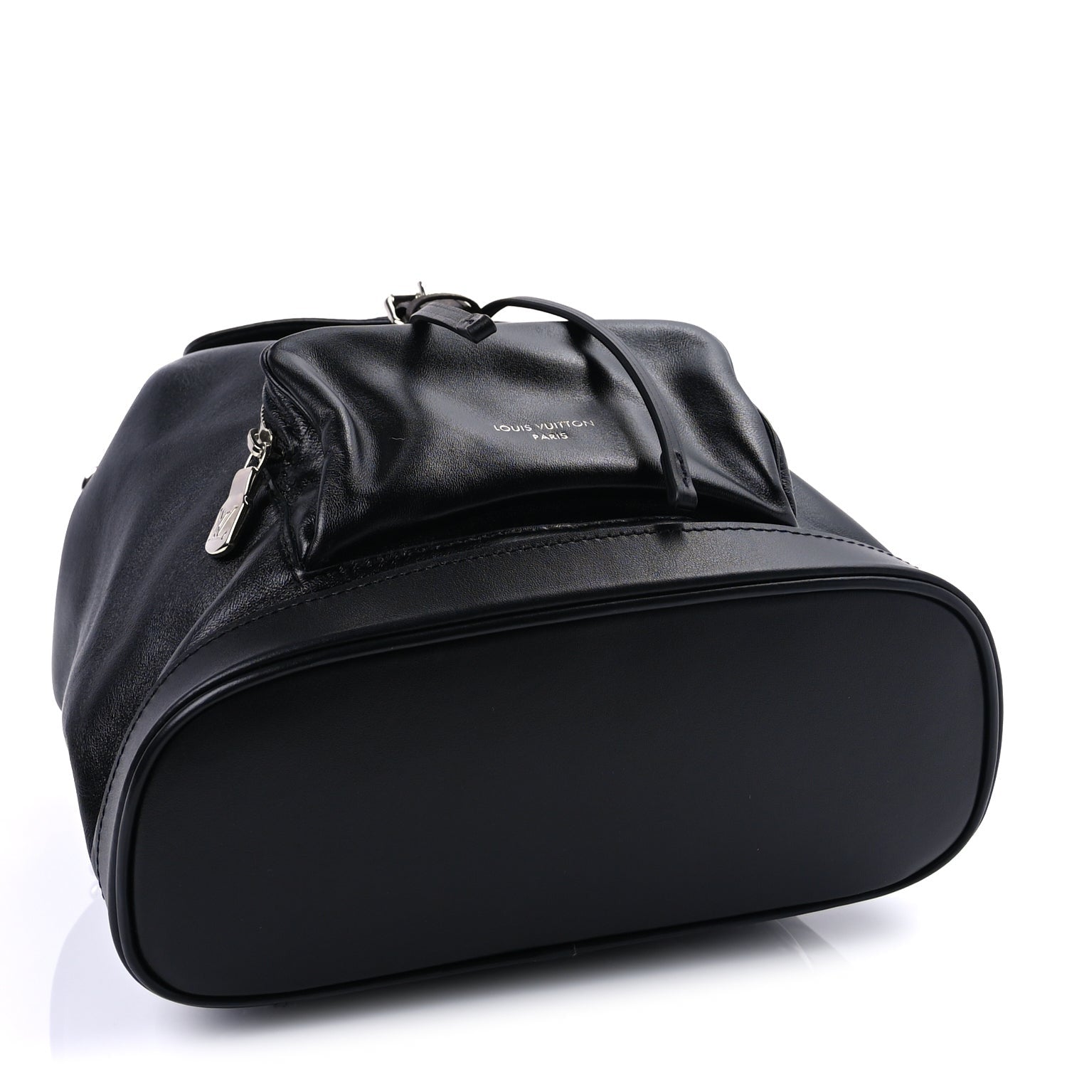 Louis Vuitton Lambskin Monogram Montsouris Vibe PM Black 3 of 8