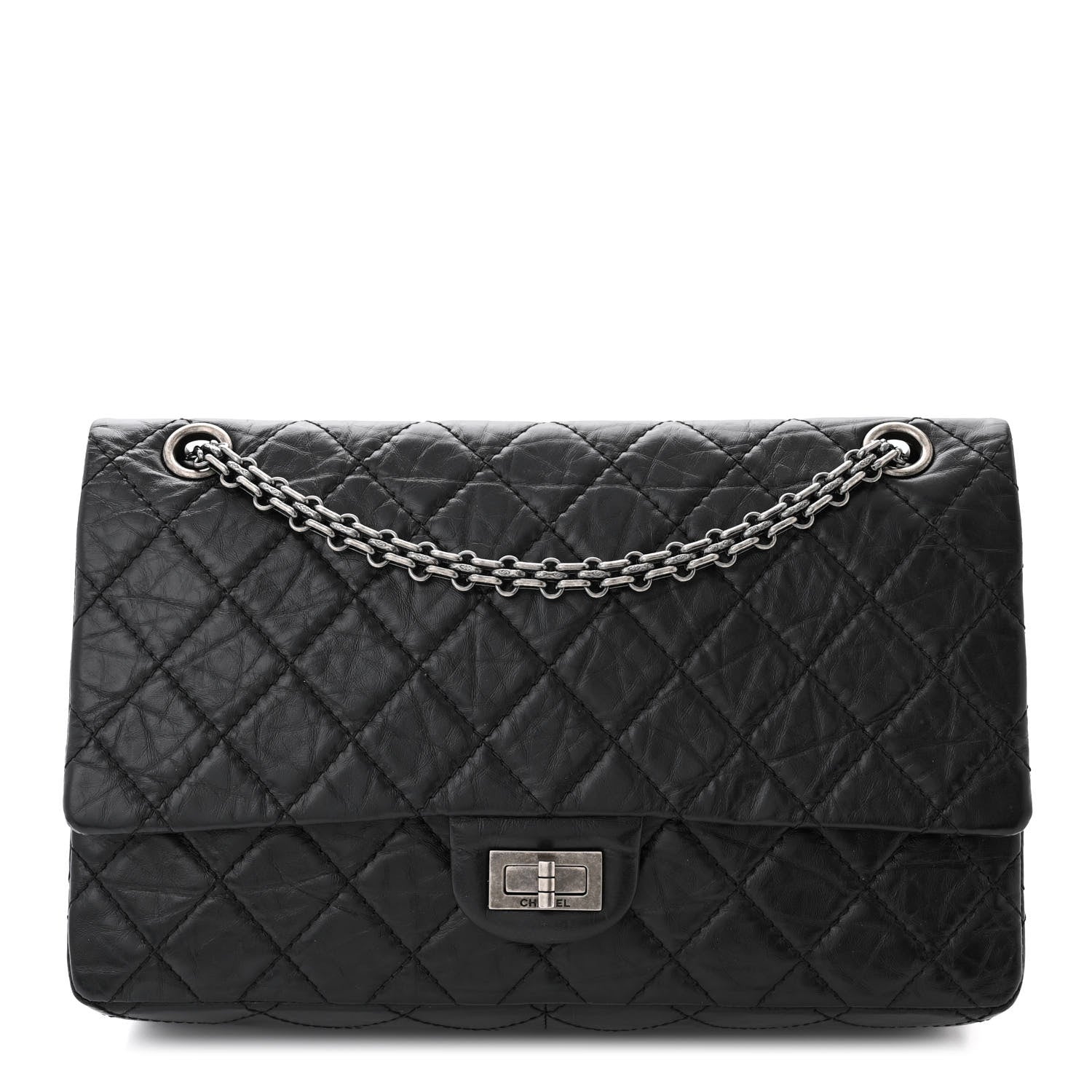 Chanel Aged Calfskin Quilted 2.55 Reissue 226 Flap Black 1 of 11