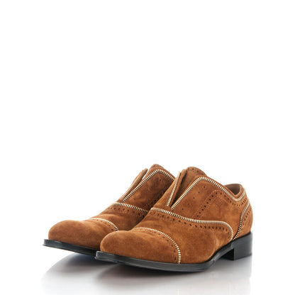 Louis Vuitton Suede Tomboy Richelieu Flats 41 Cognac 3 of 8