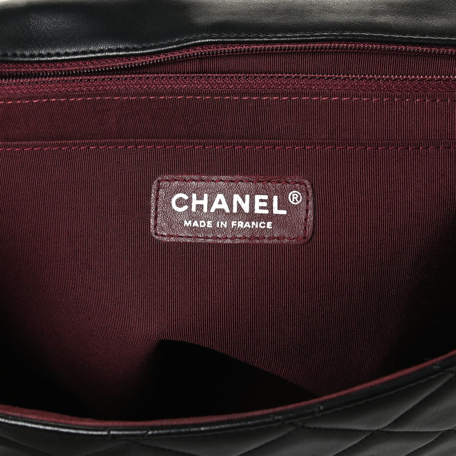 Chanel Lambskin Quilted Large Coco Rider Flap Black 5 of 9