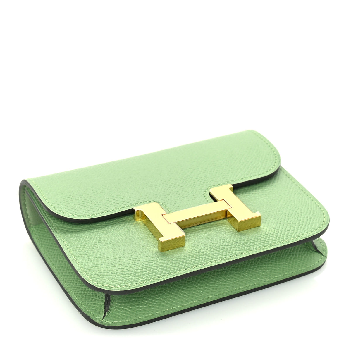 Hermes Epsom Constance Slim Wallet Vert Criquet 4 of 6
