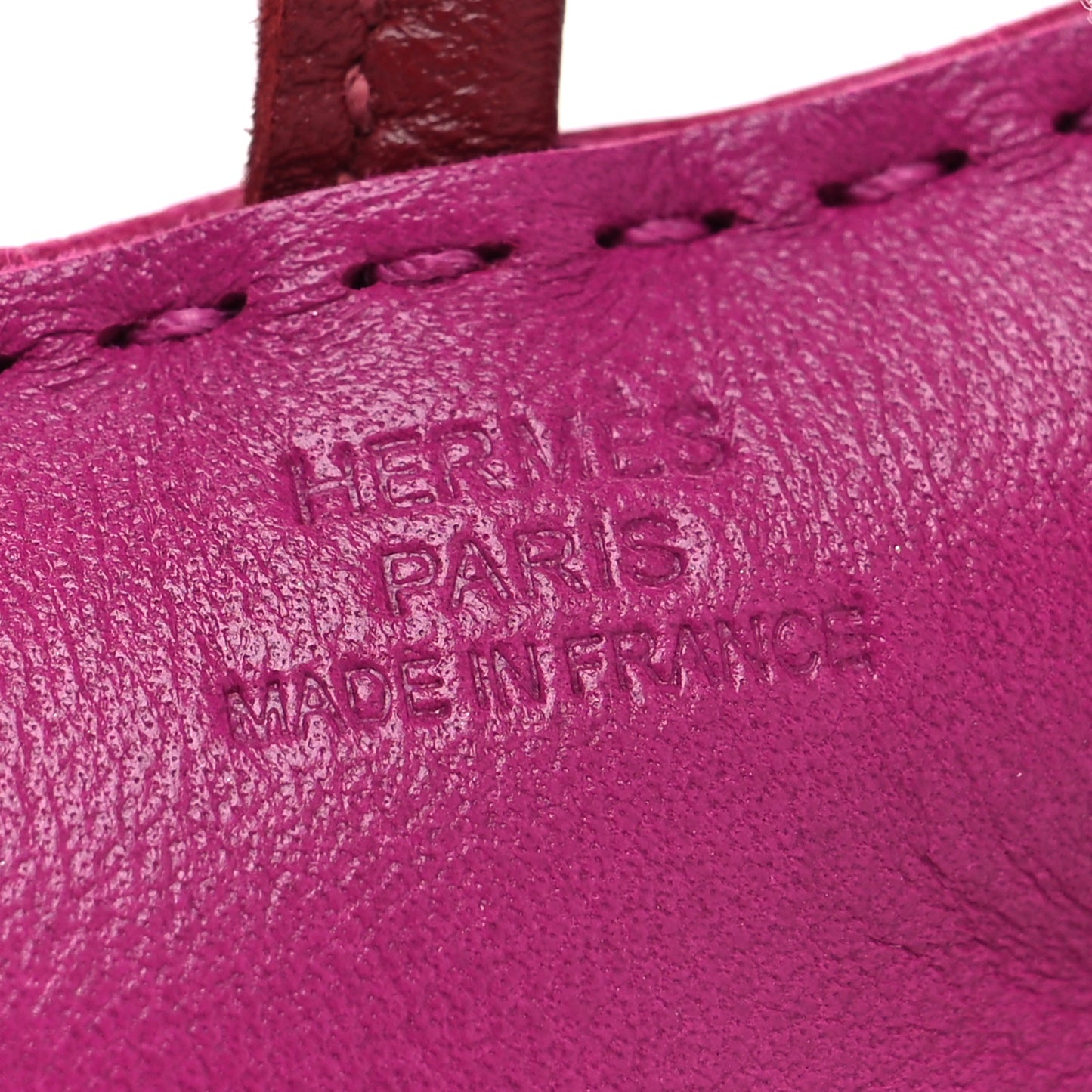 Milo Lambskin Shearling Budy Charm Rose Pourpre