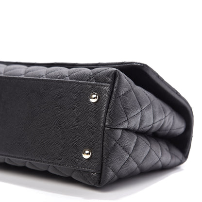 Chanel Caviar Quilted Small Coco Handle Flap Black 7 of 10
