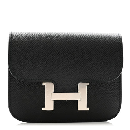 Hermes Epsom Constance Slim Wallet Black 1 of 9
