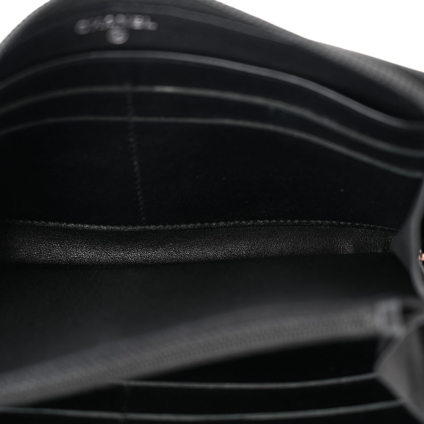 Caviar Large Timeless CC Zip Around Wallet Black