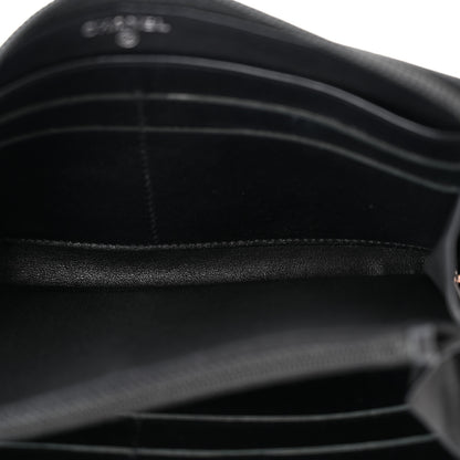 Chanel Caviar Large Timeless CC Zip Around Wallet Black 5 of 10