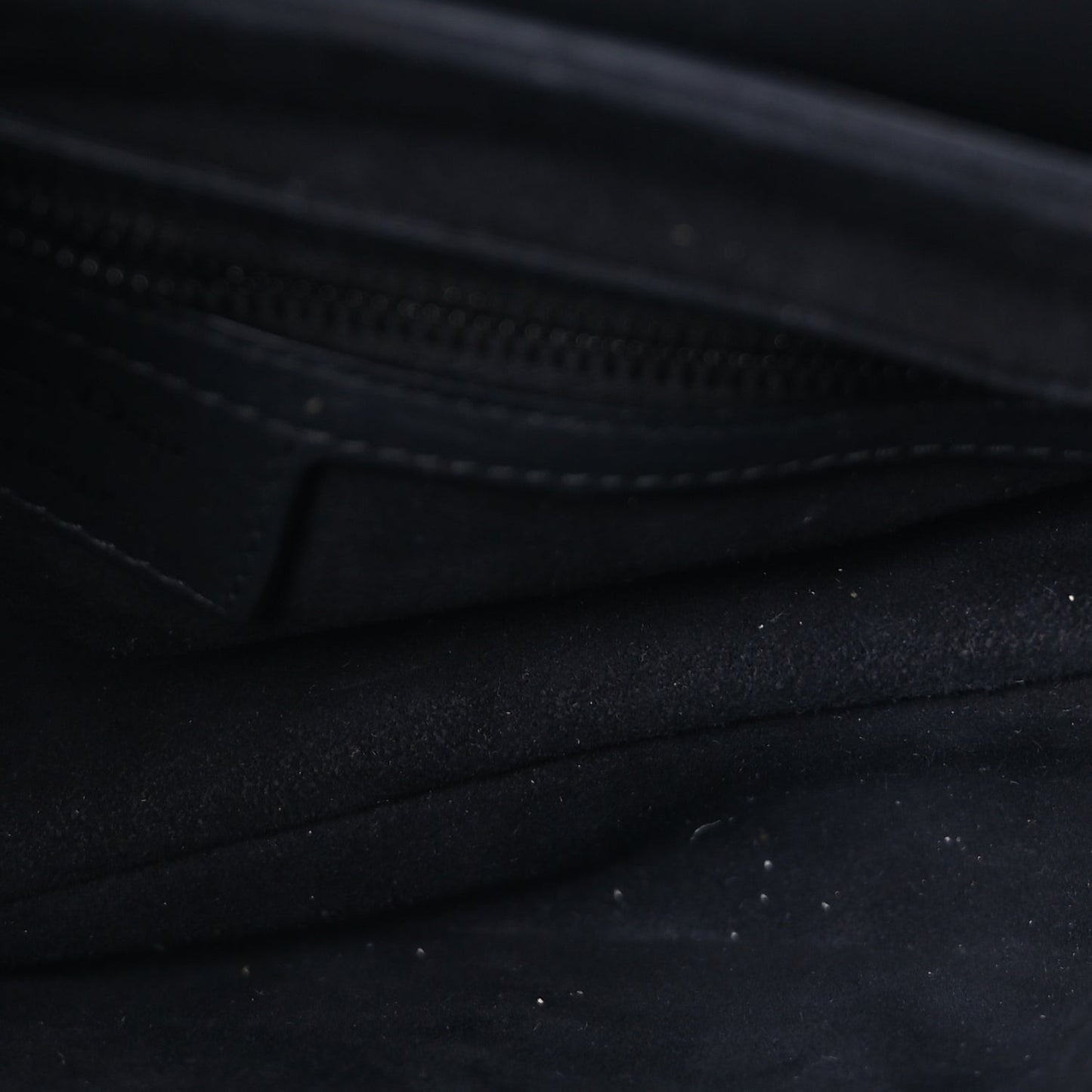 Ultra Matte Calfskin Saddle Bag With Strap  Black
