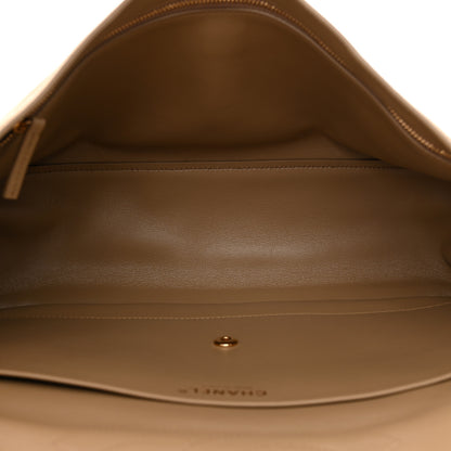 Chanel Suede Calfskin Small Souplissimo Maxi Flap Dark Beige 6 of 10