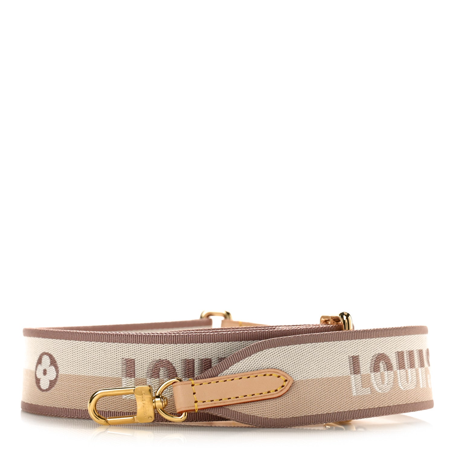 Louis Vuitton Jacquard Neverfull BB Shoulder Strap Beige Brown 1 of 3