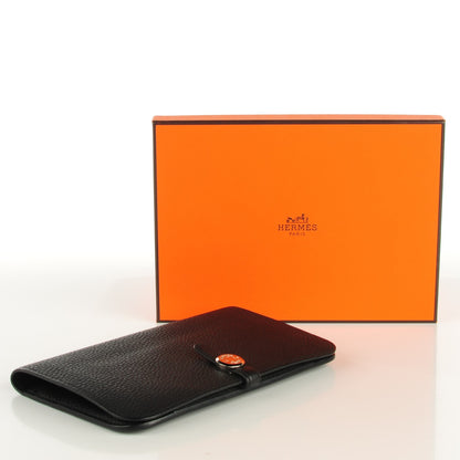 Hermes Togo Dogon Duo Wallet Black 4 of 9