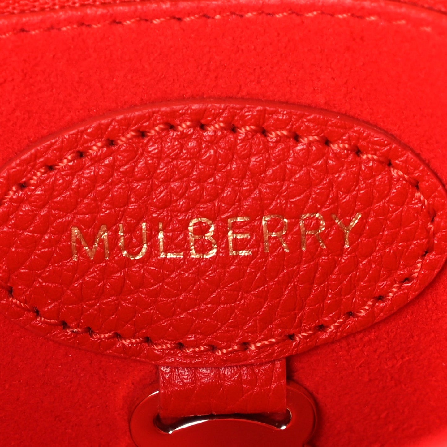 Glossy Goatskin Small Lily Flap Red