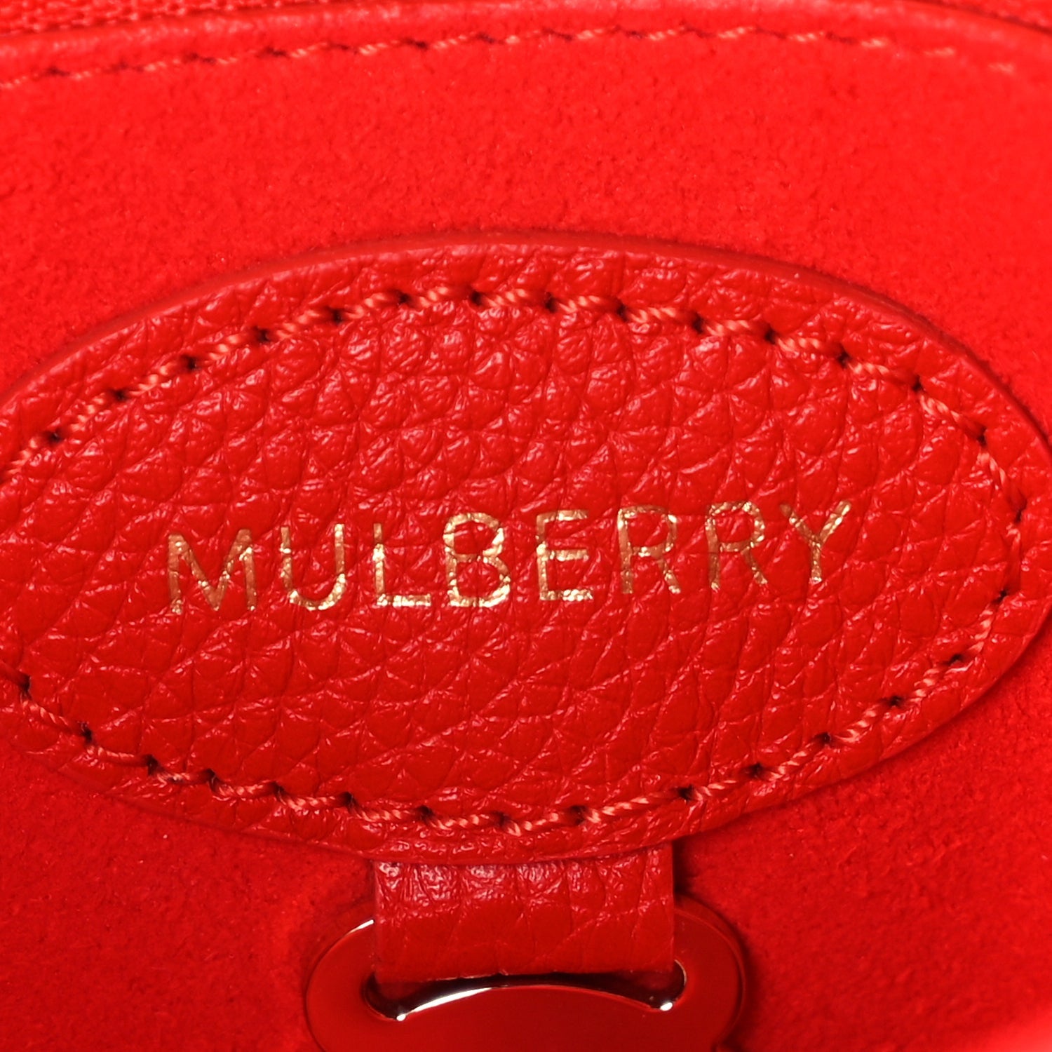 Mulberry Glossy Goatskin Small Lily Flap Red 5 of 8