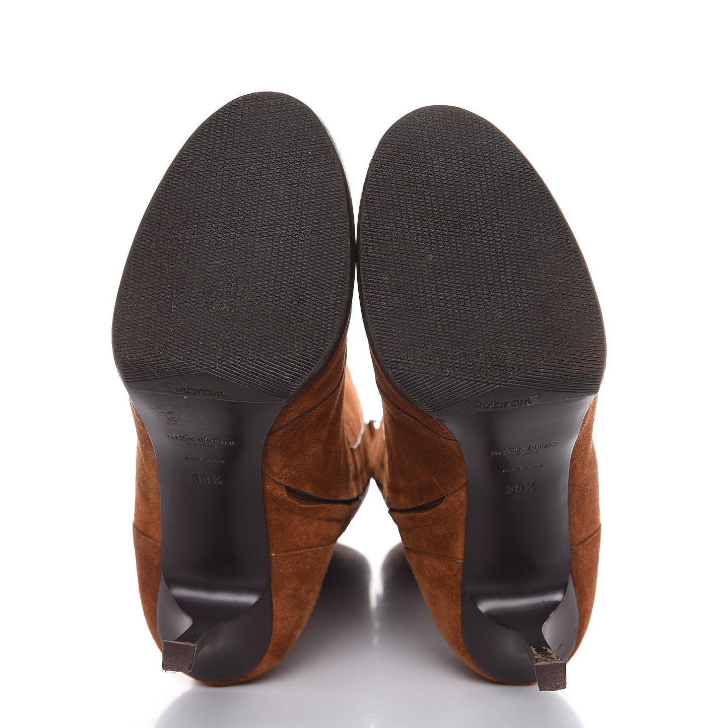 Suede Platform Boots 38.5 Brown