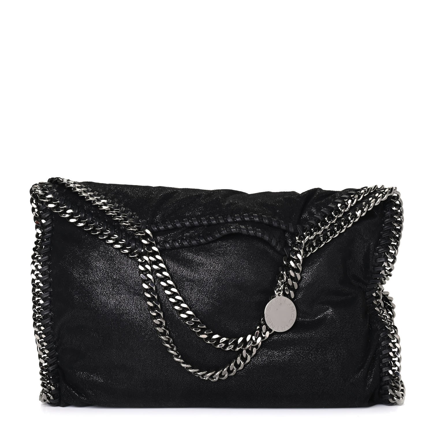 Stella McCartney Shaggy Deer Falabella Fold Over Tote Black 1 of 4