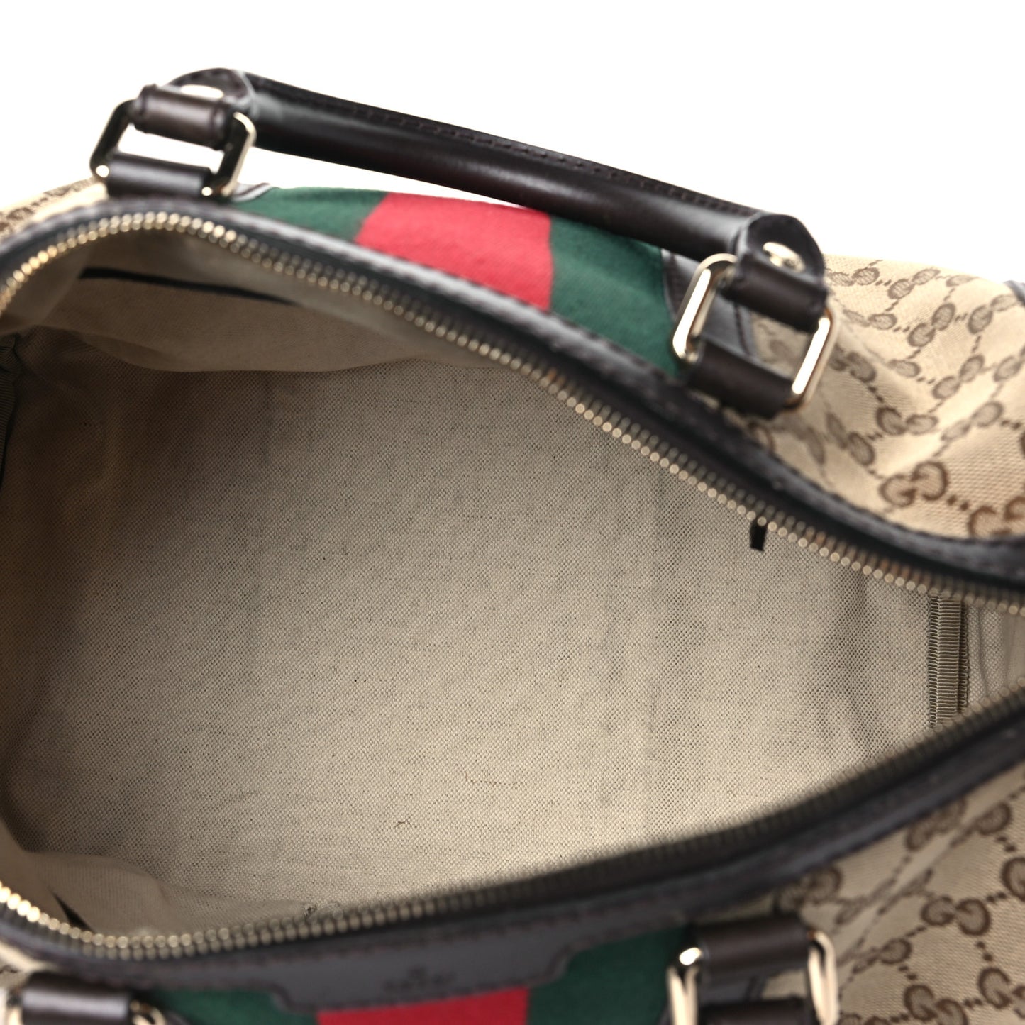 Monogram Vintage Web Medium Boston Dark Brown