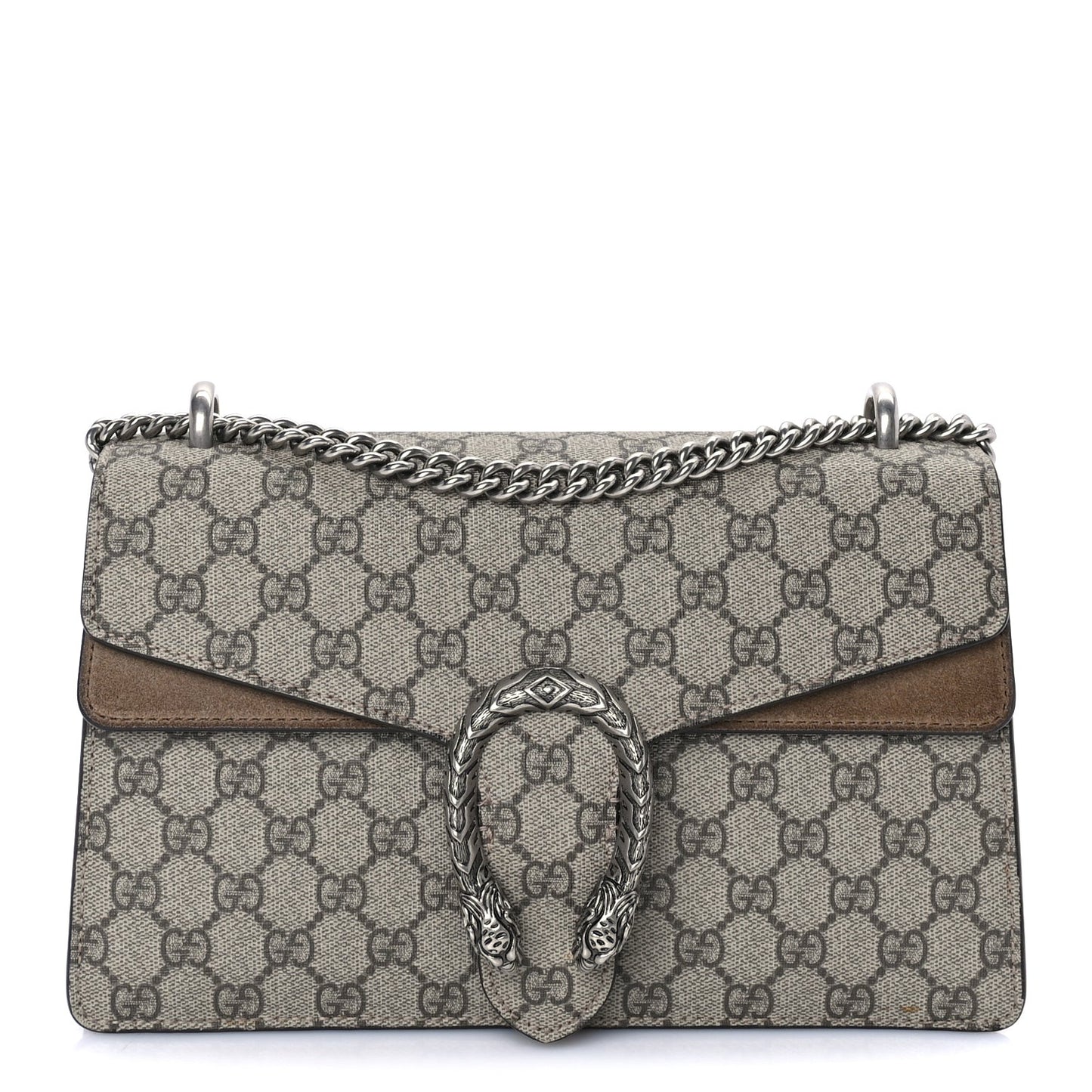 GG Supreme Monogram Small Dionysus Shoulder Bag  Taupe