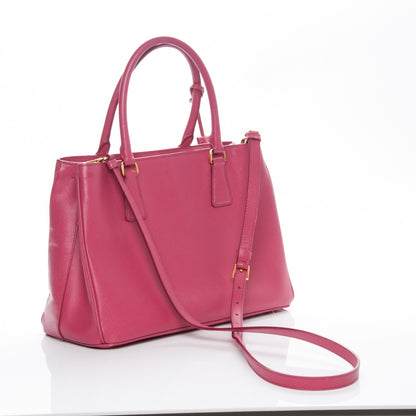 Prada Saffiano Lux Medium Tote Peonia 3 of 11
