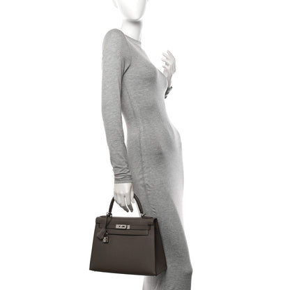 Hermes Epsom Kelly Sellier 28 Etain 2 of 12