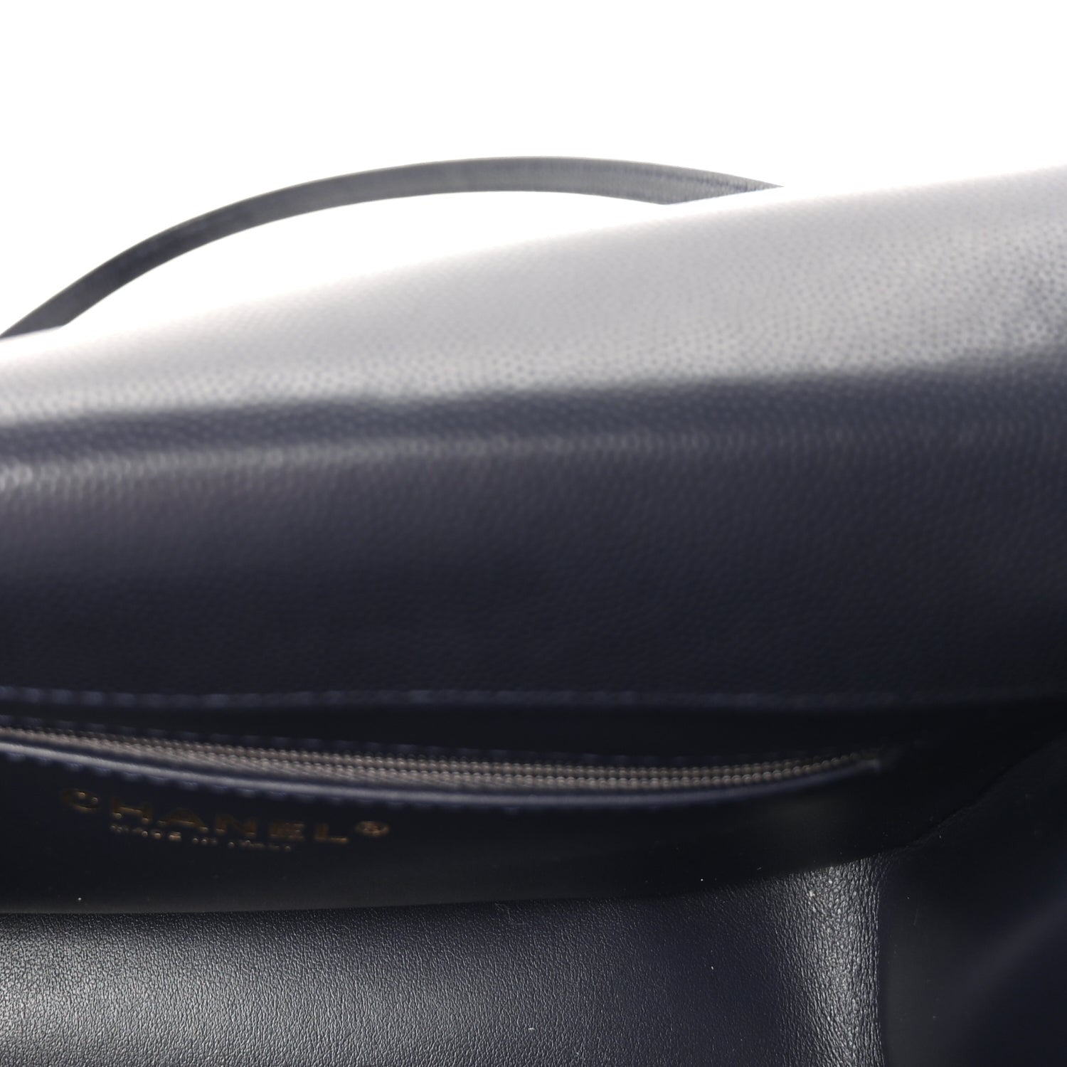 Chanel Shiny Caviar Preppy Coco Small Flap Bag Navy 4 of 8