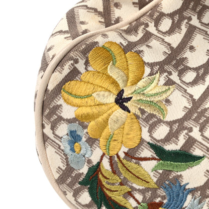Christian Dior Monogram Vintage Flowers Saddle Bag  Beige 6 of 8