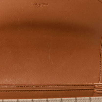 Saint Laurent Canvas All-Over Monogram Small Le Monogramme Satchel Beige Kaki Brown Gold 11 of 11