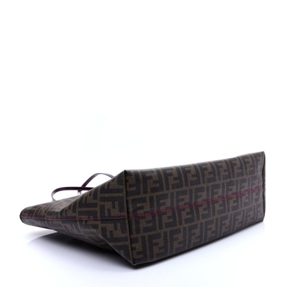 Fendi Zucca Spalmati Clover Lady Bug Roll Tote Tobacco 4 of 11