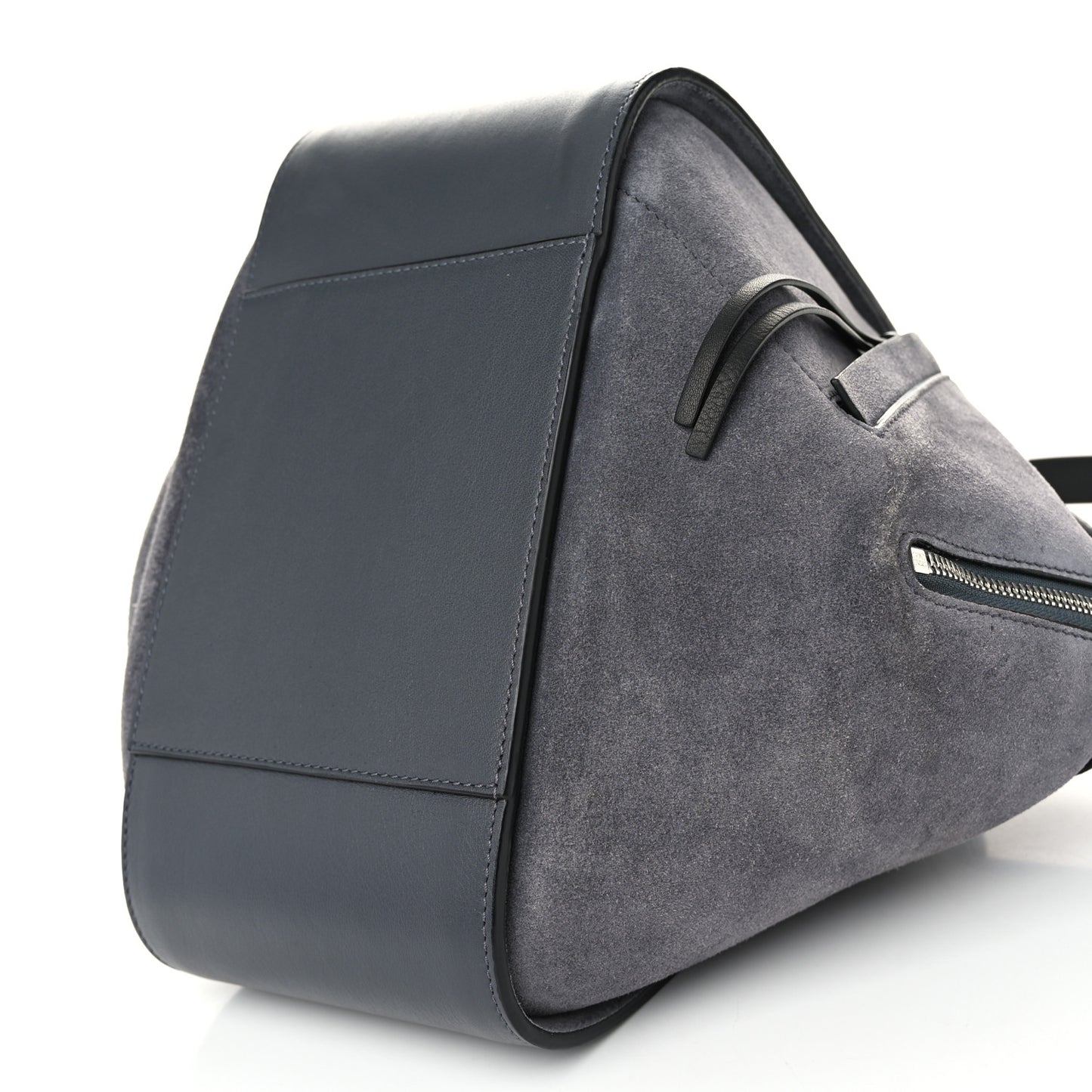 Calfskin Small Hammock Shoulder Bag Grey Black
