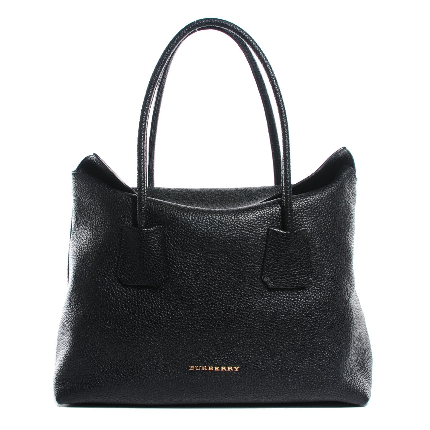 Burberry London Grainy Calfskin Medium Baynard Tote Black 1 of 13