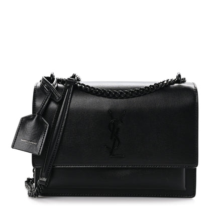 Saint Laurent SAINT LAURENT Calfskin Medium Monogram Monochrome Sunset Black 1 of 9