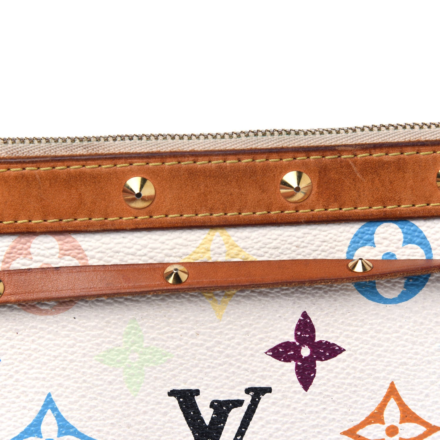 Louis Vuitton Monogram Multicolor Pochette Accessories White 11 of 13