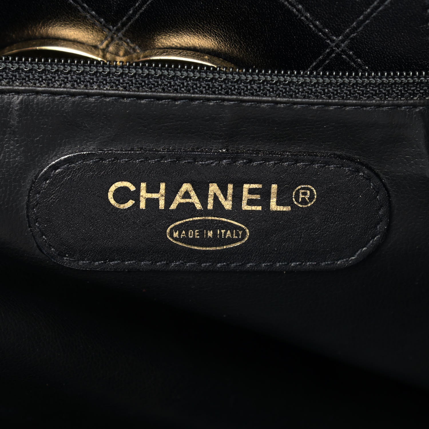 Chanel Calfskin Stitched XL Weekender Black 6 of 14