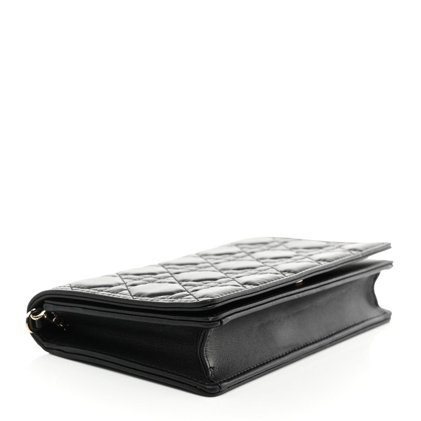 Lambskin Cannage Lady Dior Pouch Black