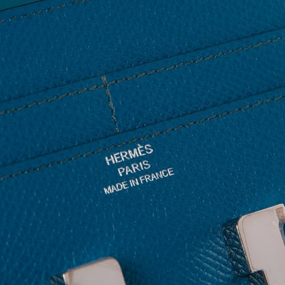 Hermes Epsom Constance Short Wallet Bleu Izmir 6 of 8